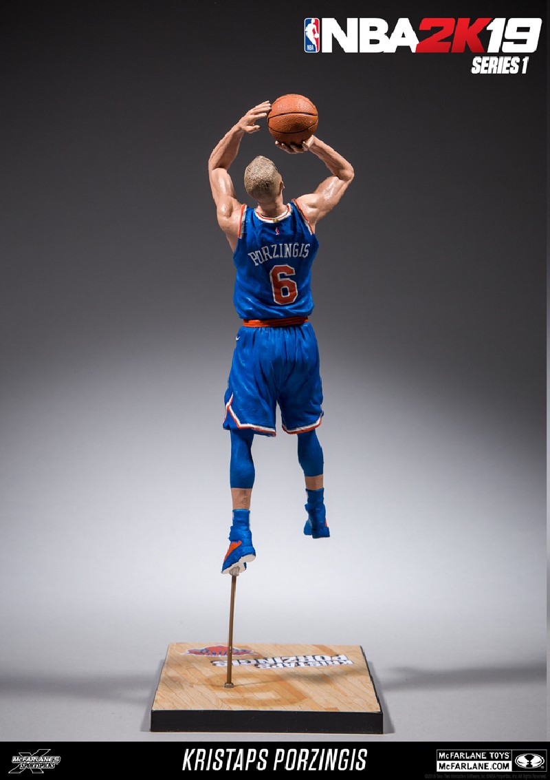 MCFARLANE NBA2K19 New York Knicks  KRISTAPS PORZINGIS Figure BRAND NEW 