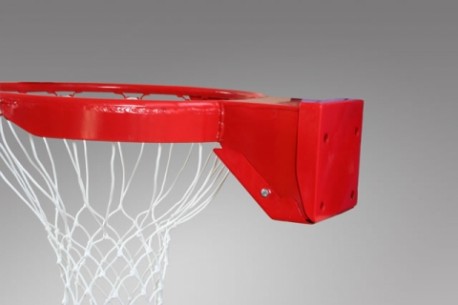 Basketball hoop with springs