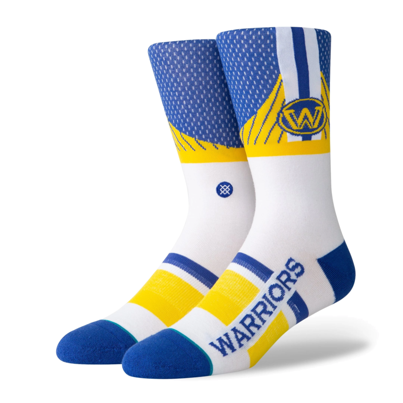NBA Shortcut socks from the Golden State Warriors