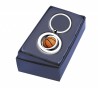 Metal basketball keychain