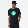 T-shirt applique oversized NEW ERA Boston Celtics noir