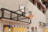 Wallmounted indoor basketball backboard