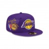 LA Lakers Back Half 59Fifty fitted cap