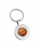 Porte-clé métal ballon de basket 3D