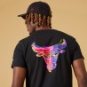 Chicago Bulls NBA Neon Graphic Black T-Shirt