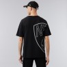 New Era Brooklyn Nets NBA Side Logo Black T-Shirt