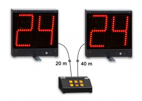 kit of Floor wireless 14-24 second shot clock display