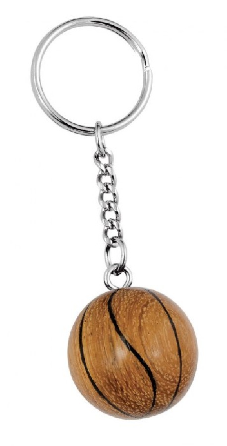 Porte-clés ballon de basket gravure personnalisée sur médaille