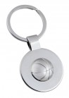 Metal basketball keychain